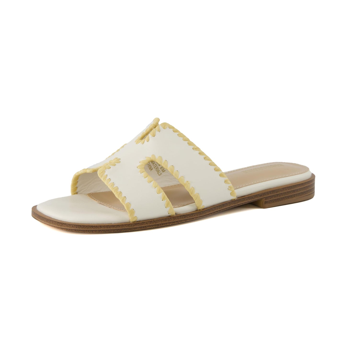 CUSHIONAIRE Women's Voyage slide sandal +Memory Foam, Wide Widths Available