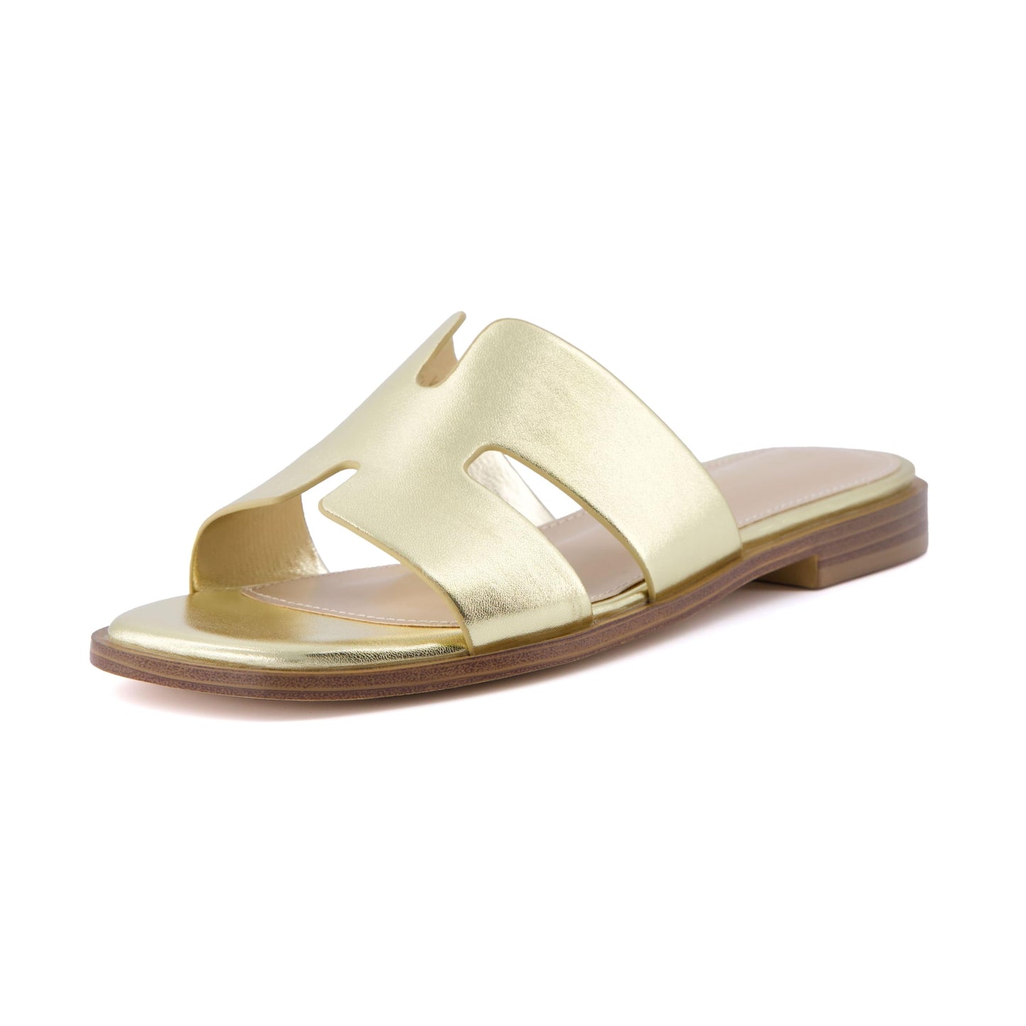 CUSHIONAIRE Women's Voyage slide sandal +Memory Foam, Wide Widths Available