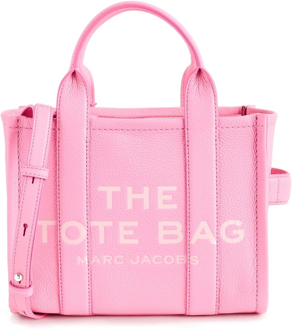 Marc Jacobs Women's The Leather Small Tote Bag, Petal Pink, One Size