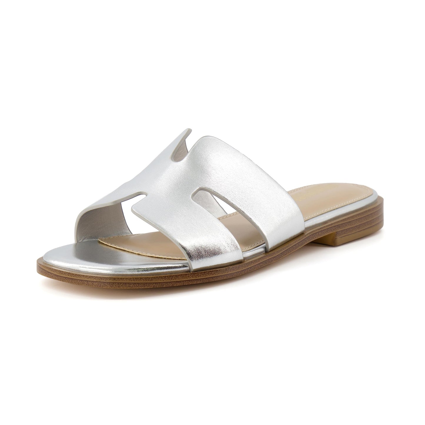 CUSHIONAIRE Women's Voyage slide sandal +Memory Foam, Wide Widths Available