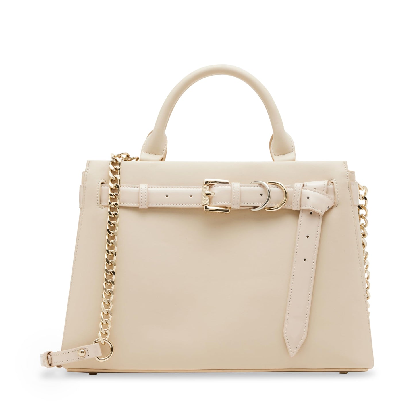 Steve Madden Roxanne Smooth Satchel with Patent Belt