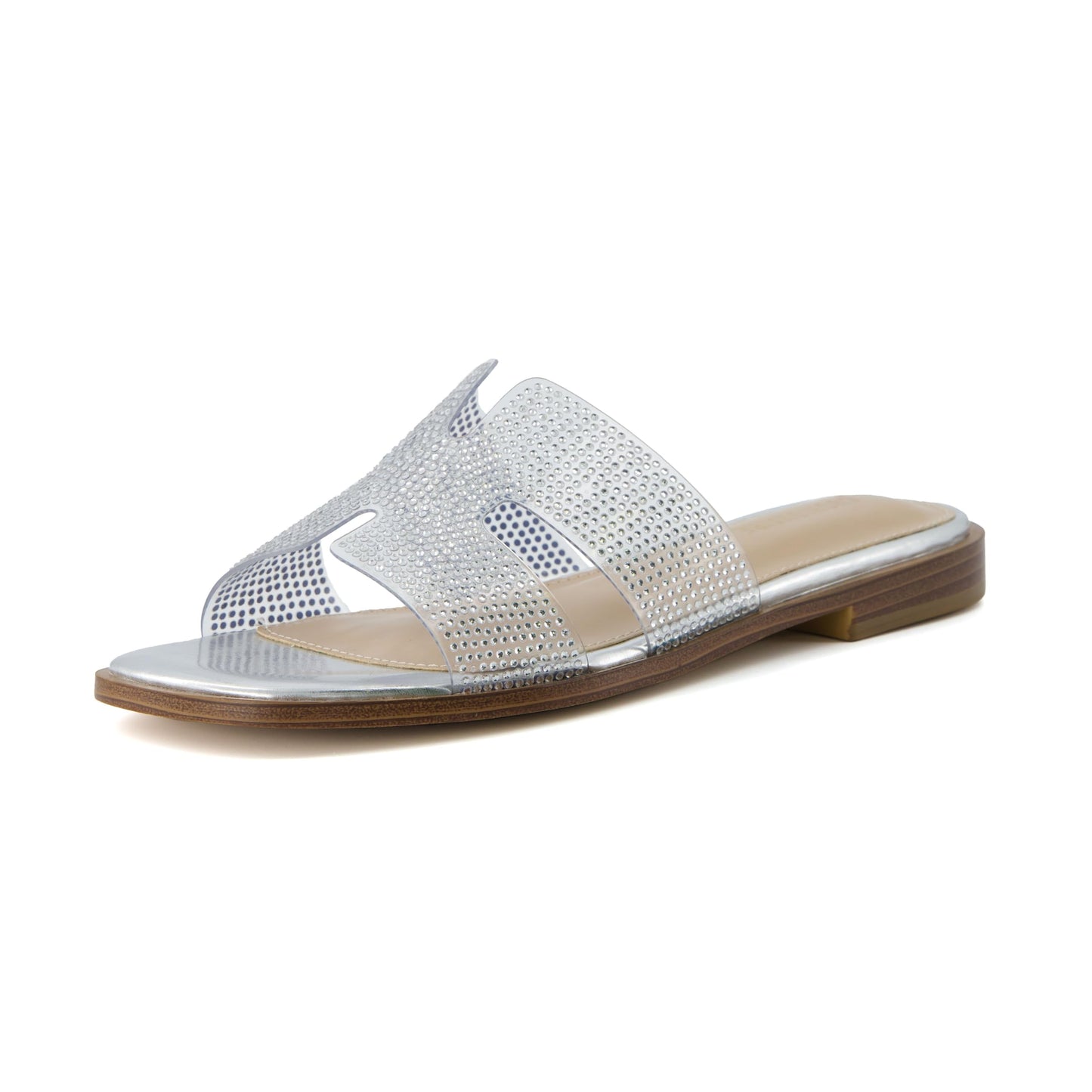 CUSHIONAIRE Women's Voyage slide sandal +Memory Foam, Wide Widths Available